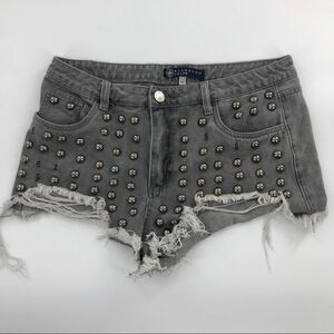 Boom Boom Jeans Studded Distressed Shorts sz 13
